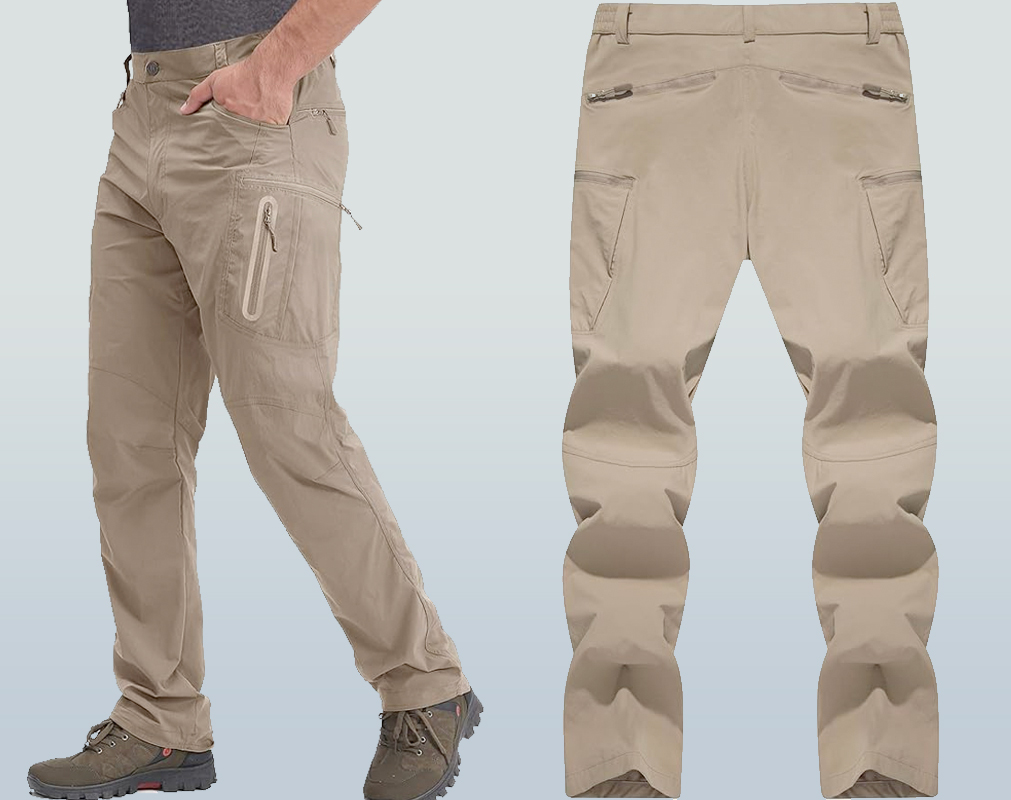TACVASEN Men's Tactical Pants Quick-Dry Water-Resistant Lightweight Hiking Pants